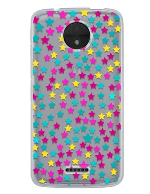 Funda para Motorola Estrellas de Colores silicón