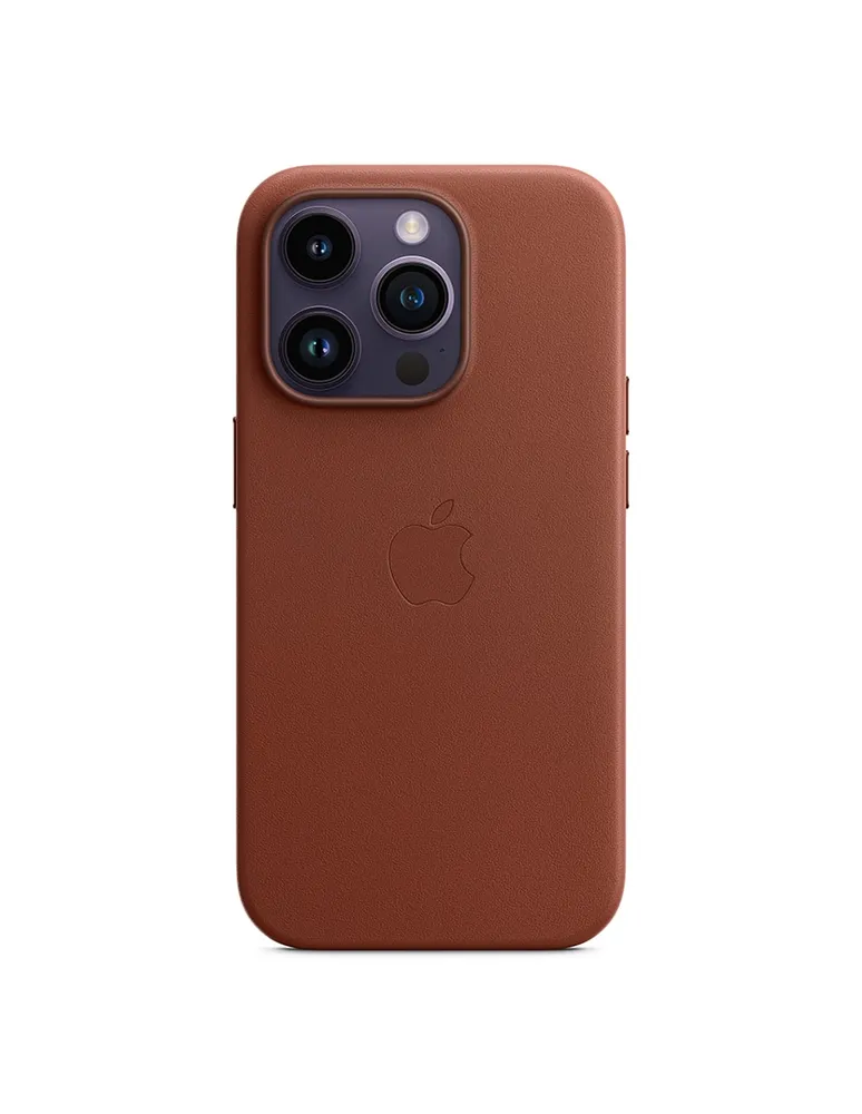 BOSS - Funda para iPhone 13 Pro forrada de piel con logo de la