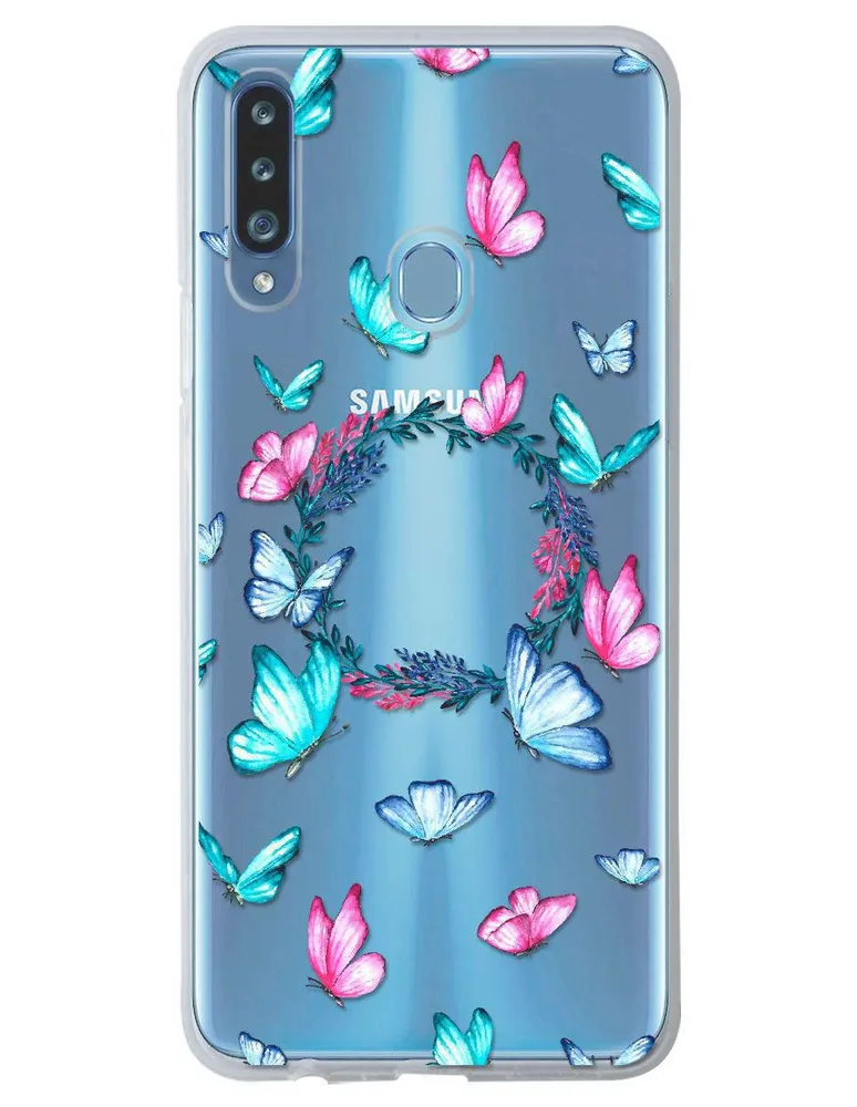 Funda para celular Samsung Butterfly de silicón