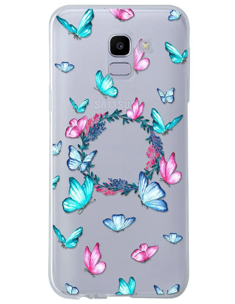 Funda para celular Samsung Butterfly de silicón