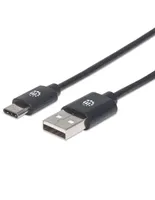 Cable USB C Manhattan a USB A de 1 m