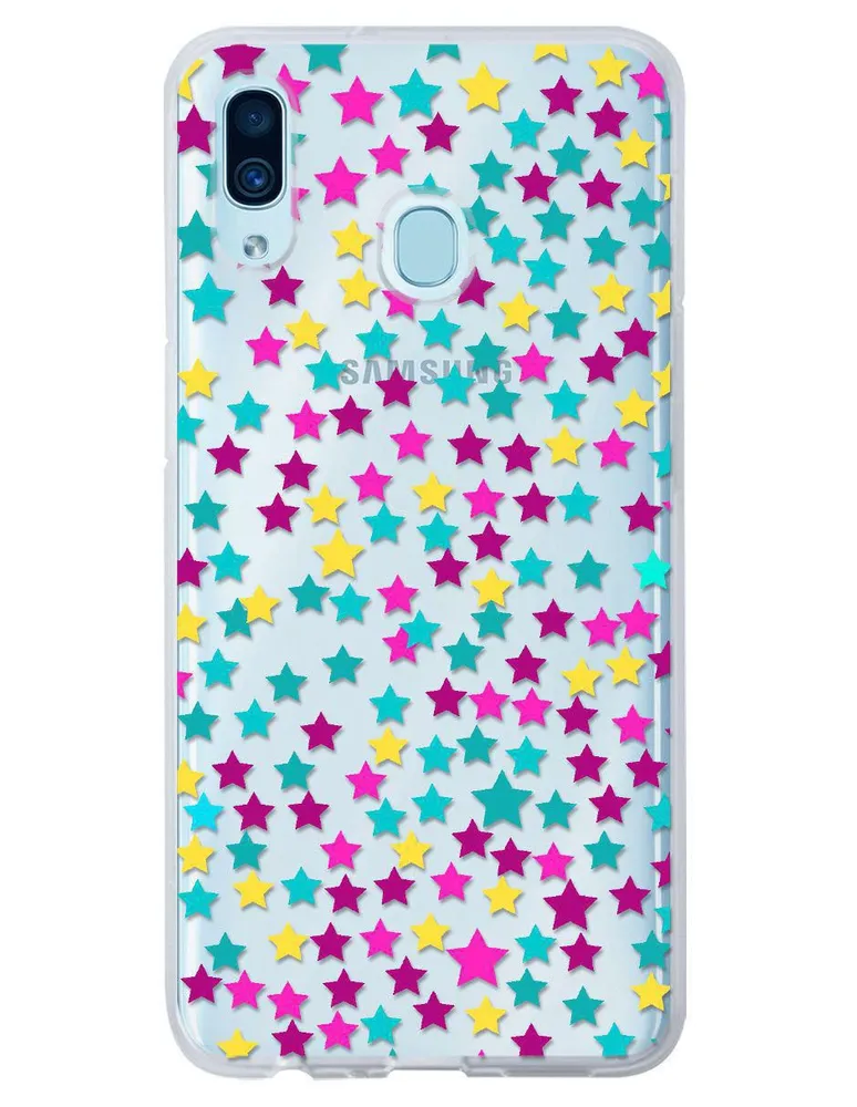 Funda para Samsung Estrella de colores silicón