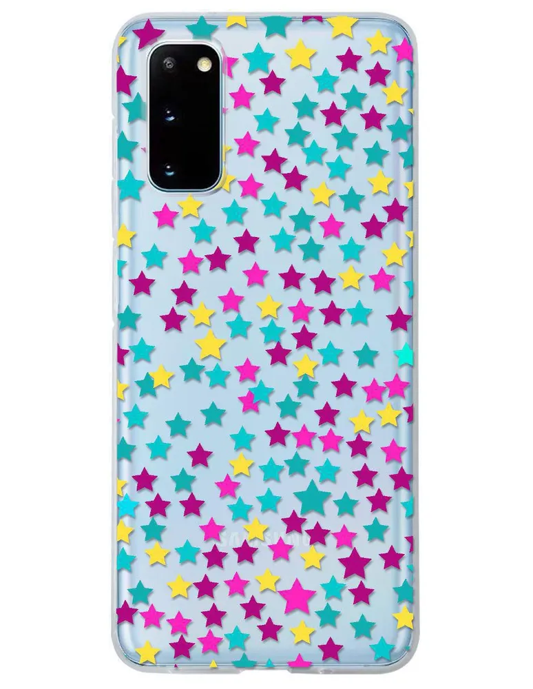 Funda para Samsung Estrella de colores silicón