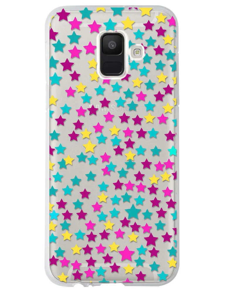 Funda para Samsung Estrella de colores silicón