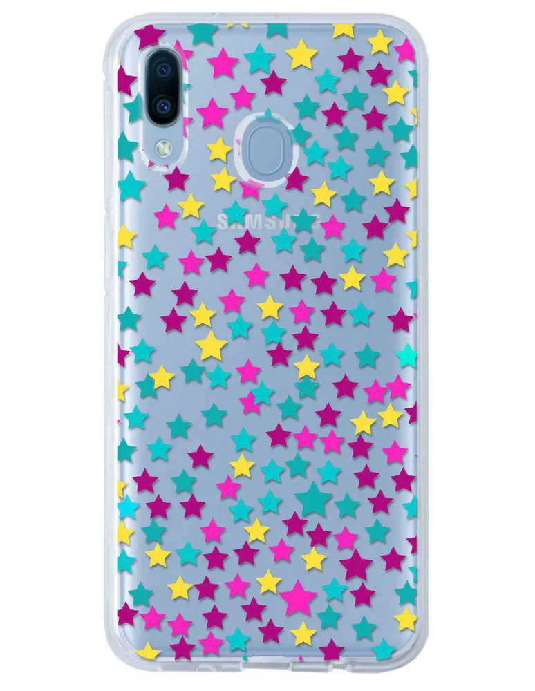 Funda para Samsung Estrella de colores silicón