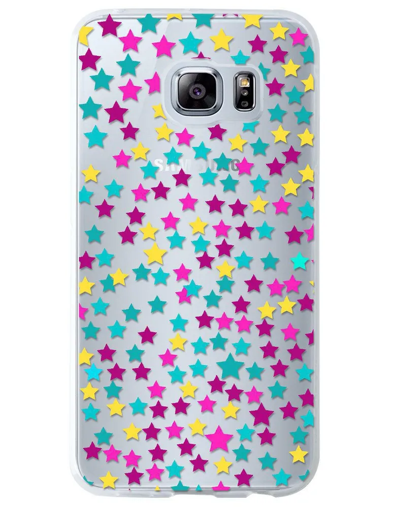 Funda para Samsung Estrella de colores silicón