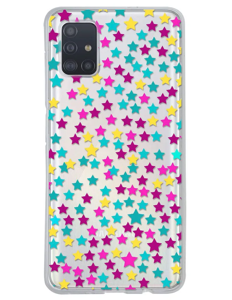 Funda para Samsung Estrella de colores silicón