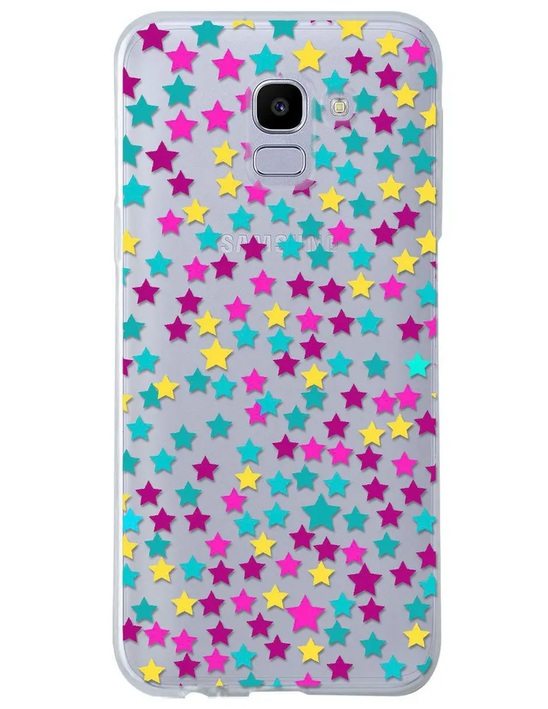 Funda para Samsung Estrella de colores silicón