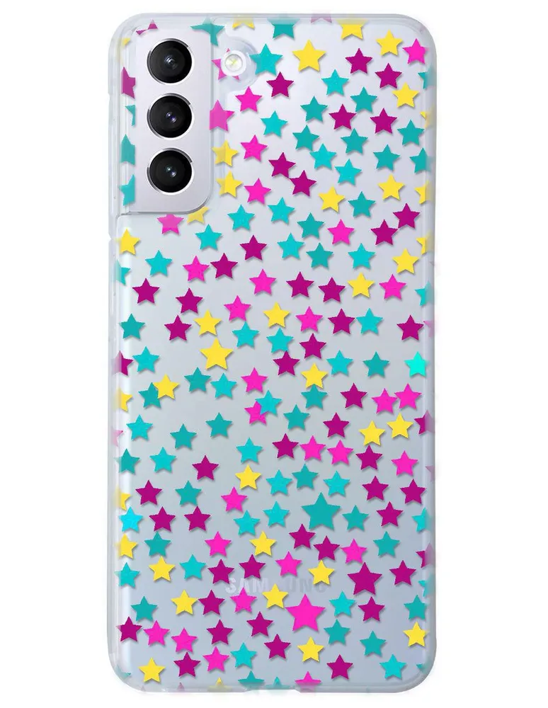 Funda para Samsung Estrella de colores silicón