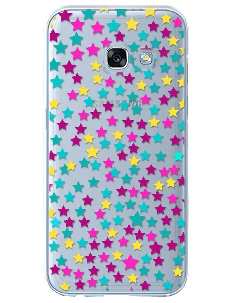 Funda para Samsung Estrella de colores silicón