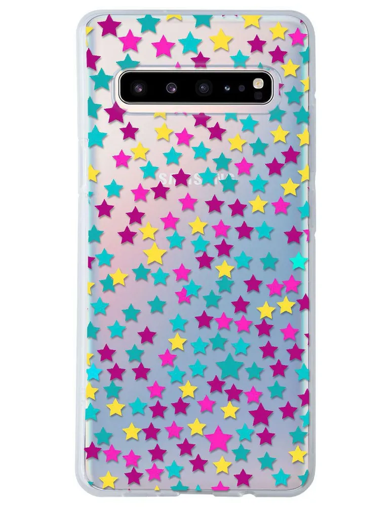 Funda para Samsung Estrella de colores silicón