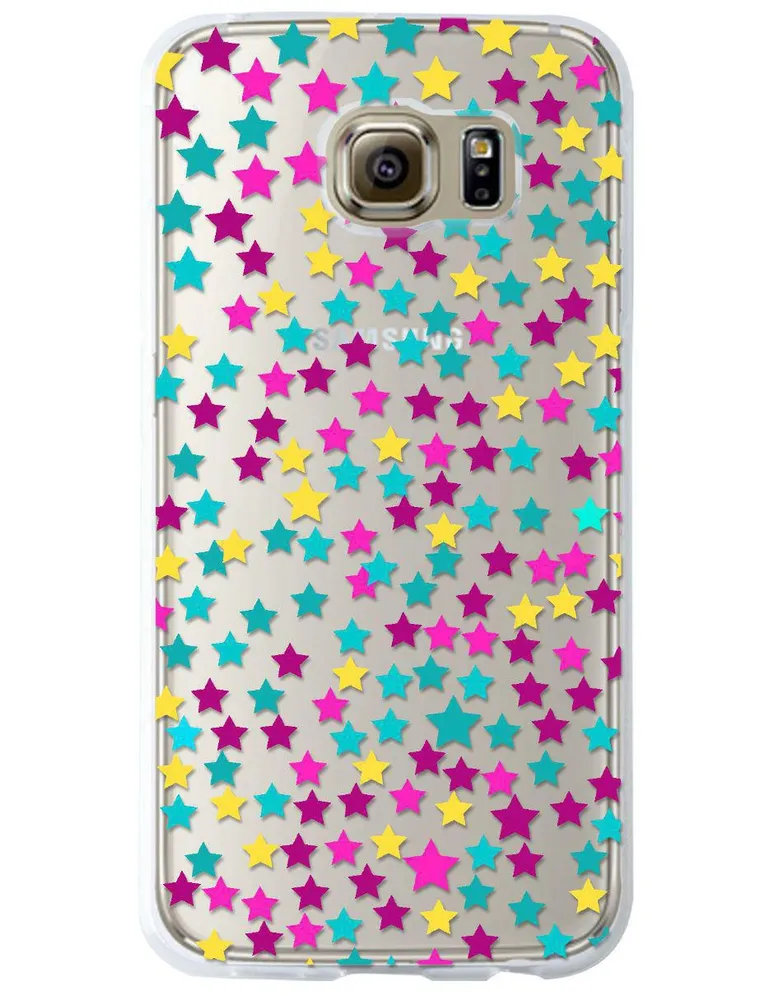 Funda para Samsung Estrella de colores silicón