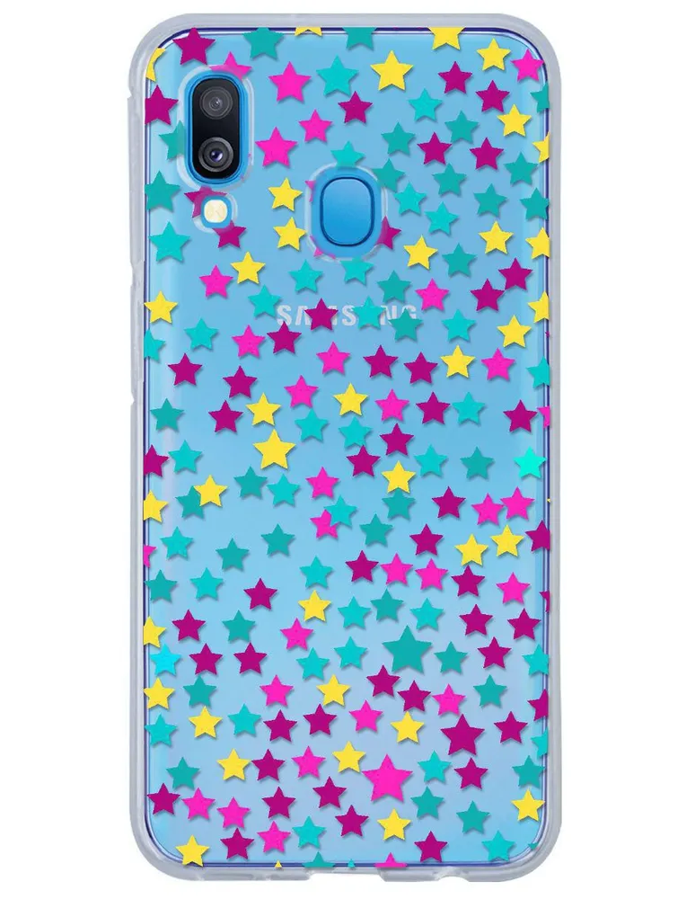 Funda para Samsung Estrella de colores silicón