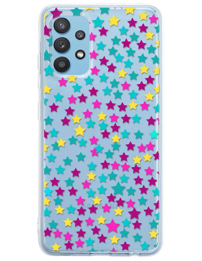 Funda para Samsung Estrella de colores silicón