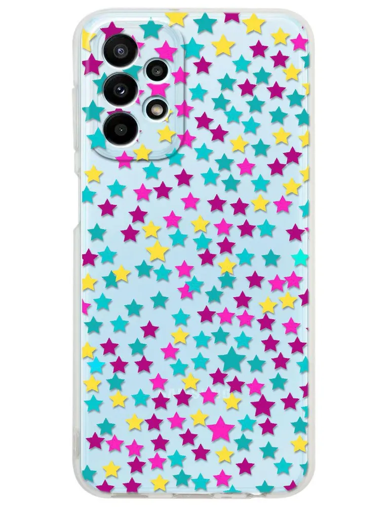 Funda para Samsung Estrella de colores silicón