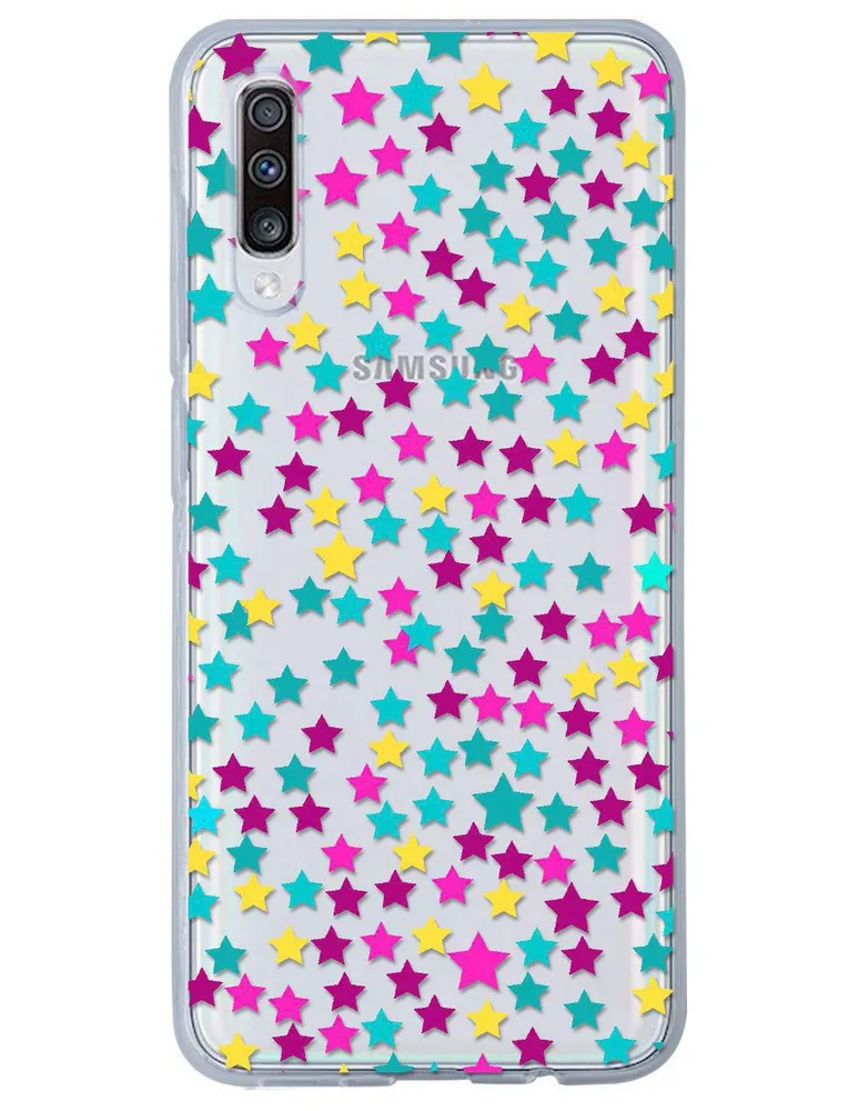 Funda para Samsung Estrella de colores silicón