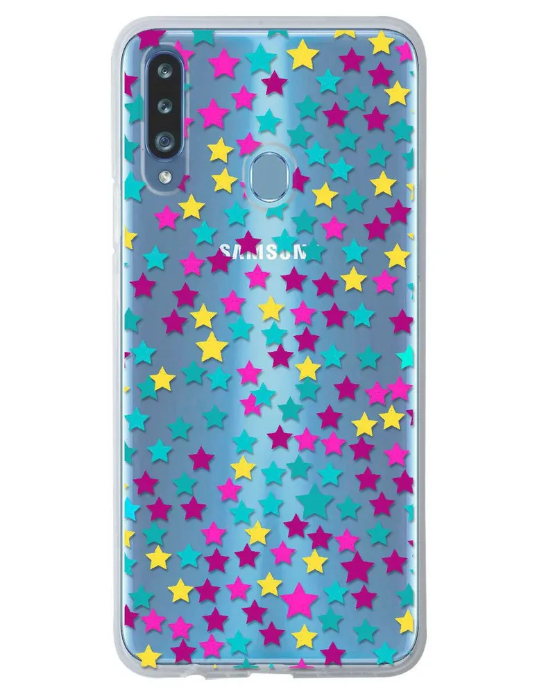 Funda para Samsung Estrella de colores silicón