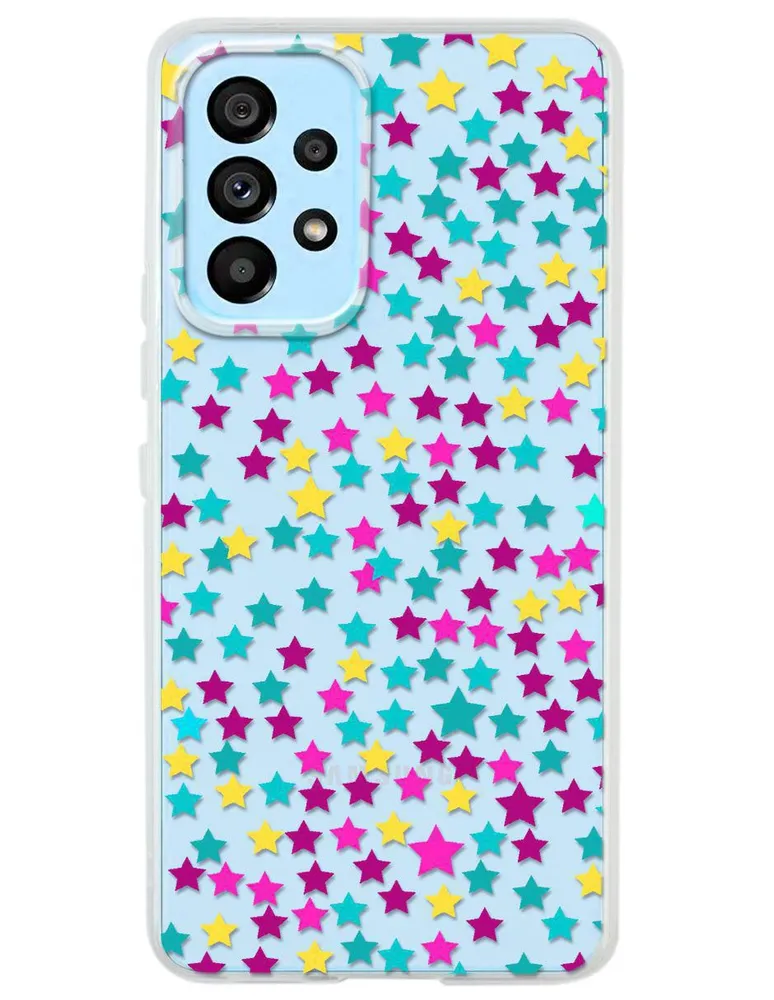 Funda para Samsung Estrella de colores silicón