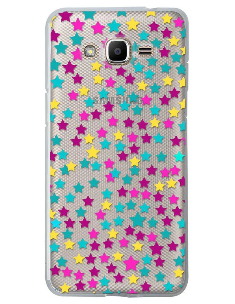 Funda para Samsung Estrella de colores silicón