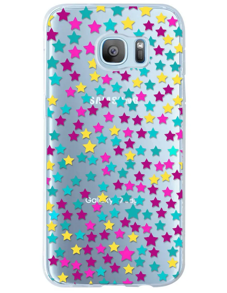 Funda para Samsung Estrella de colores silicón