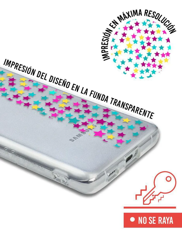 Funda para Samsung Estrella de colores silicón