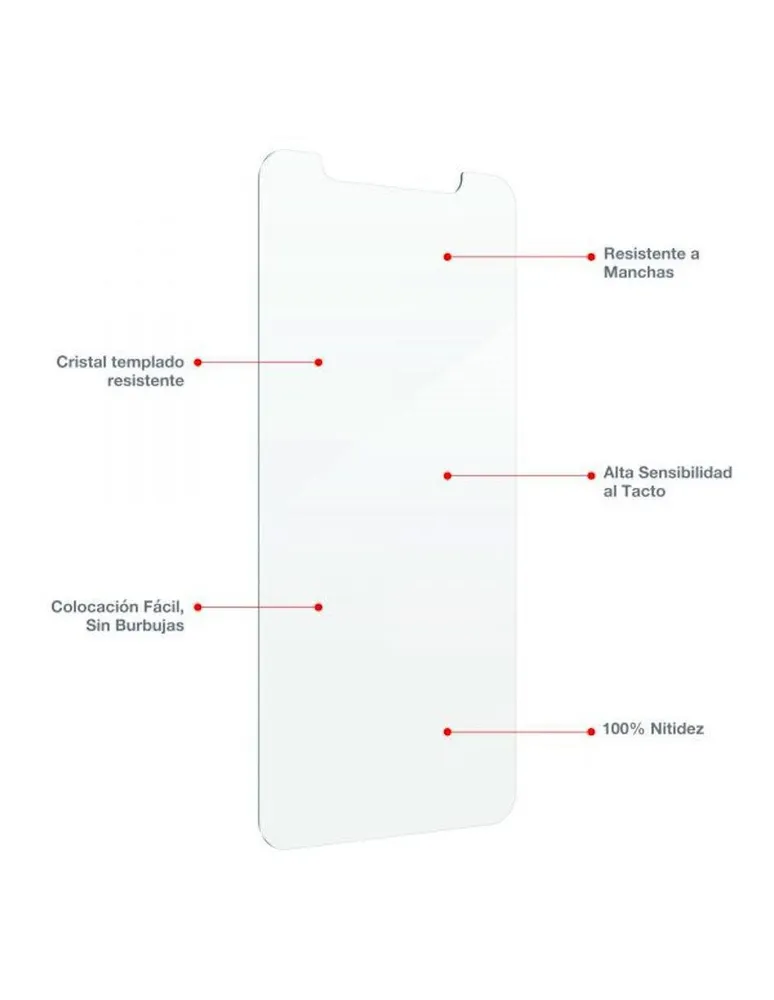 Mica para celular iFrogz iPhone 14 Plus vidrio templado
