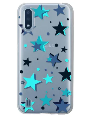 Funda para Celular Samsung Estrellas Azules de silicón