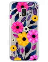 Funda para Celular Samsung Flores de silicón