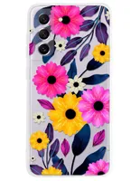 Funda para Celular Samsung Flores de silicón