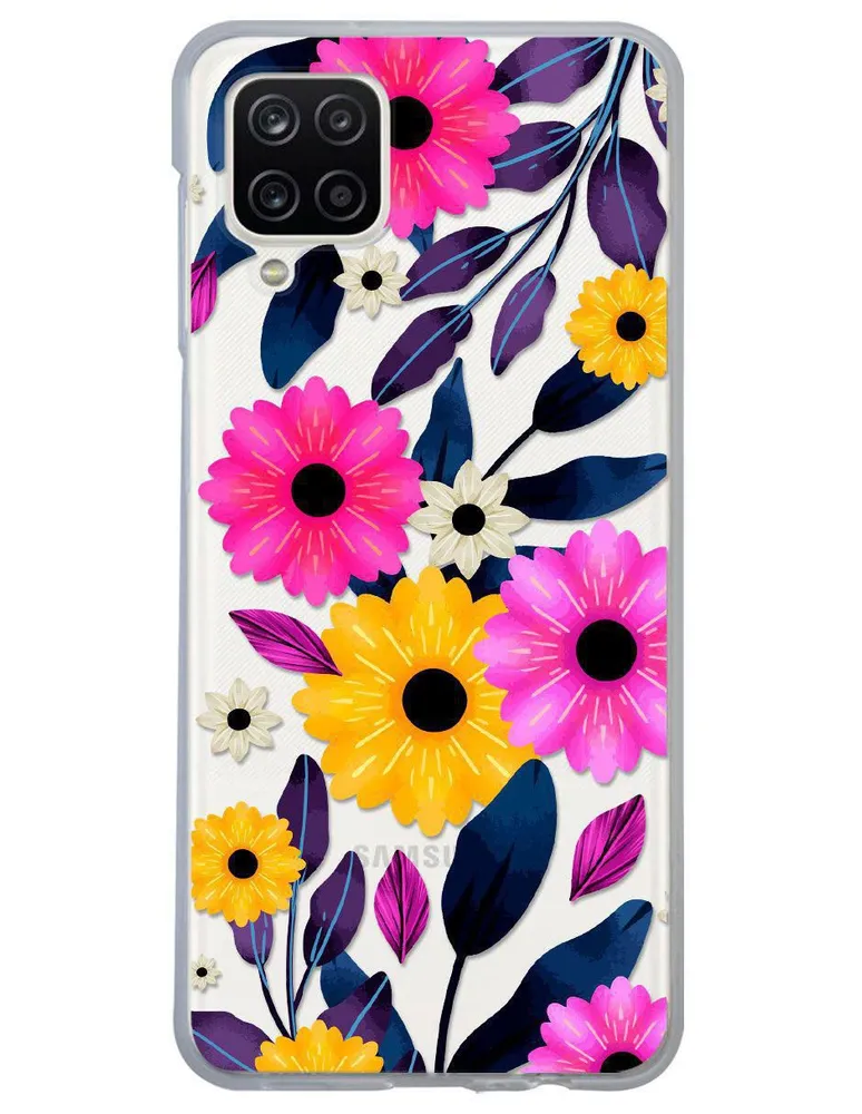 Funda para Celular Samsung Flores de silicón