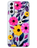 Funda para Celular Samsung Flores de silicón