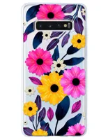 Funda para Celular Samsung Flores de silicón