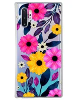 Funda para Celular Samsung Flores de silicón