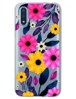 Funda para Celular Samsung Flores de silicón