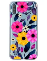 Funda para Celular Samsung Flores de silicón