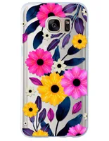 Funda para Celular Samsung Flores de silicón