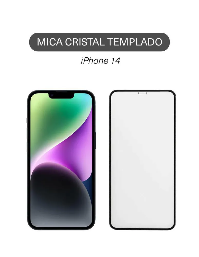 Mica para iPhone 14 Sovico cristal templado