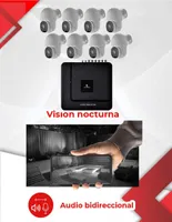 Kit 8 cámaras de seguridad Secucore alámbrica para interior y exterior