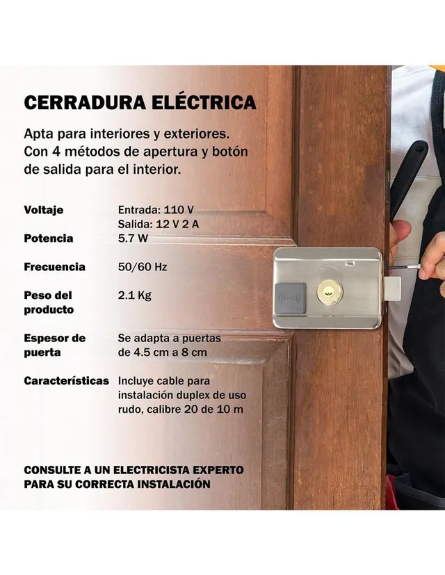 Cerradura Inteligente WiFi con Control Numérico NetzHome WE89