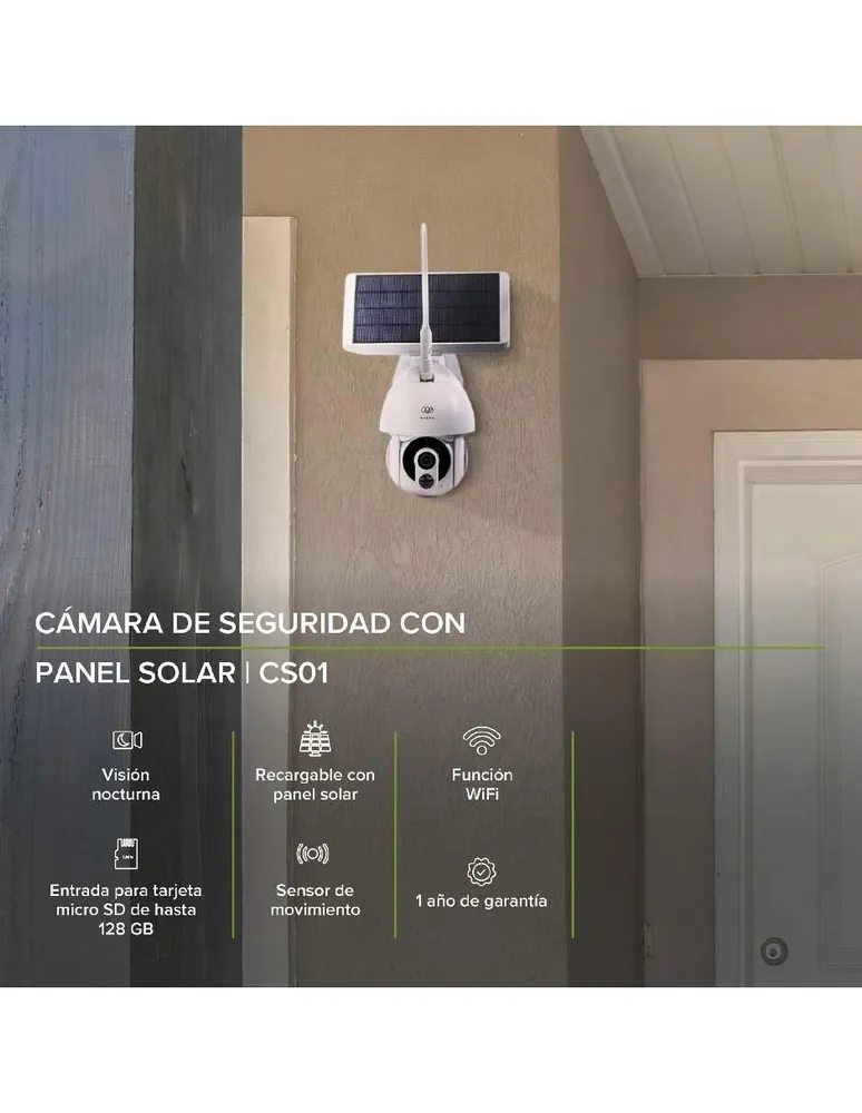 Cámara individual de seguridad Avera inalámbrica para exterior