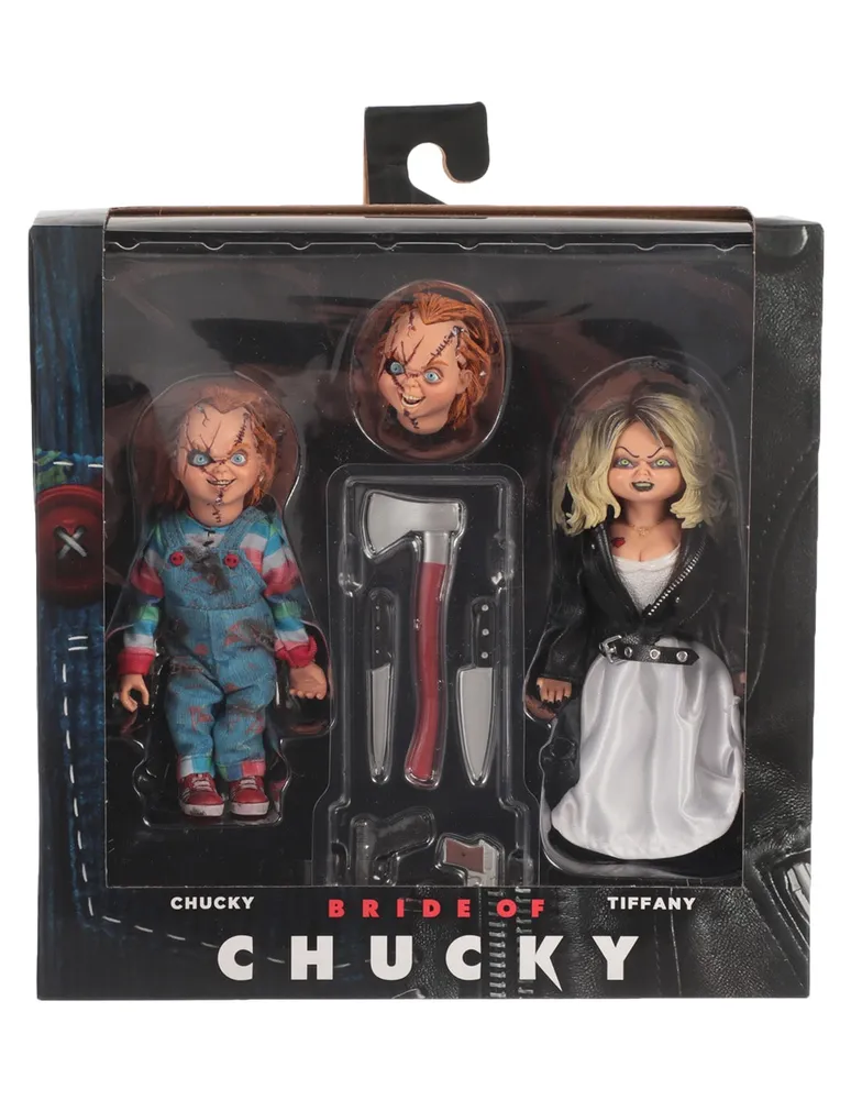 Set figura de colección Chucky & Tiffany Neca articulada Bride of Chuky