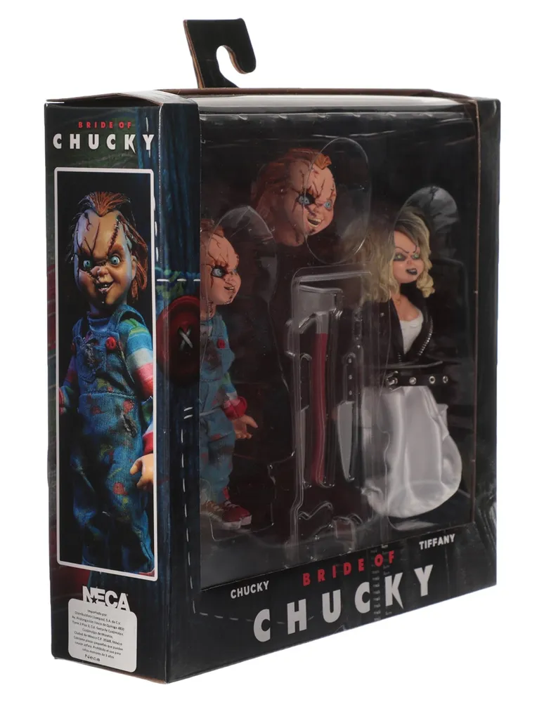 Set figura de colección Chucky & Tiffany Neca articulada Bride of Chuky