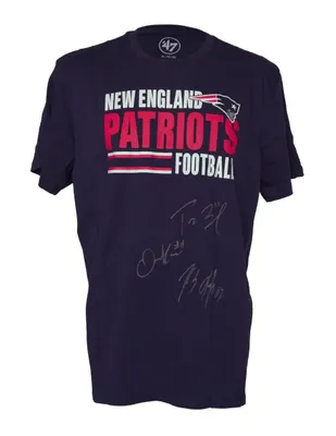 Playera de colección Ídolos firmada Brady, Gronkowski Y Edelman Patriots