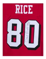 Jersey de colección Ídolos firmada Jerry Rice San Francisco Rojo