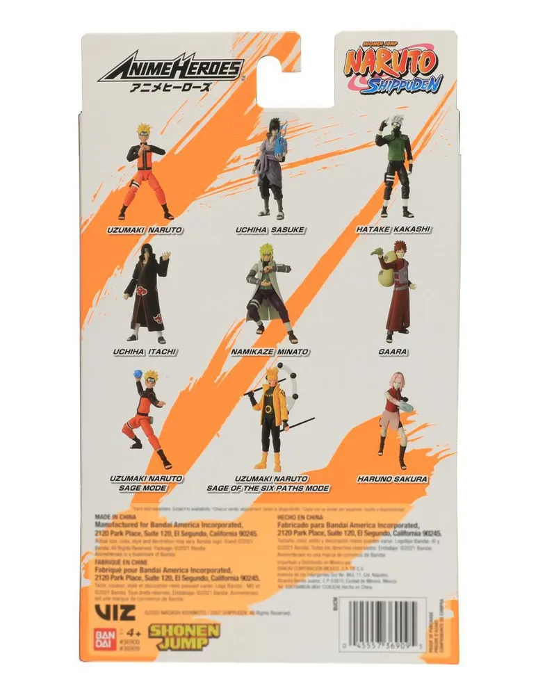 Figura de colección Naruto Shippuden Bandai con movimiento