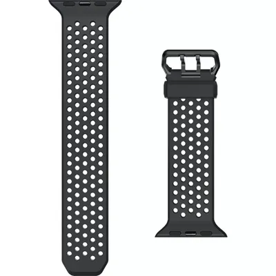 Milk and Honey Silicone Watch Band for Apple Watch 42/44/45mm - Black | Smartwatch | Verizon