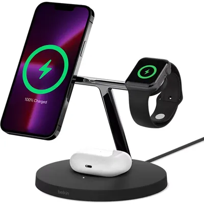 Belkin BOOST UP CHARGE PRO 3-in-1 Wireless Charging Stand with MagSafe