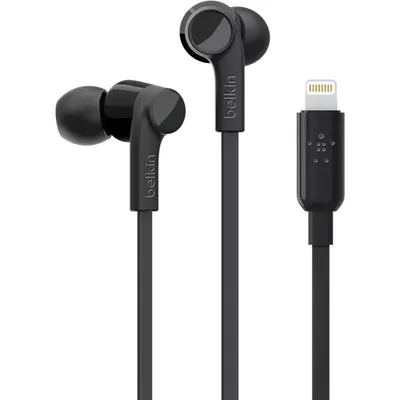 Belkin ROCKSTAR Headphones with Lightning Connector - Black | Verizon