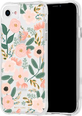 Rifle Paper Co. Eco Collection Case for iPhone SE (3rd Gen)/SE (2020)/8/7 - Clear Wildflowers