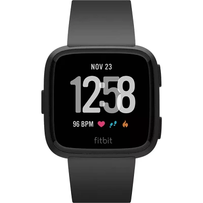 Fitbit Versa - Black Aluminum | Verizon